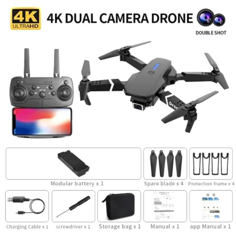 E88 Mini RC Drohne Faltbar mit – Drone Kit Tricopter Bewertung und Preis
